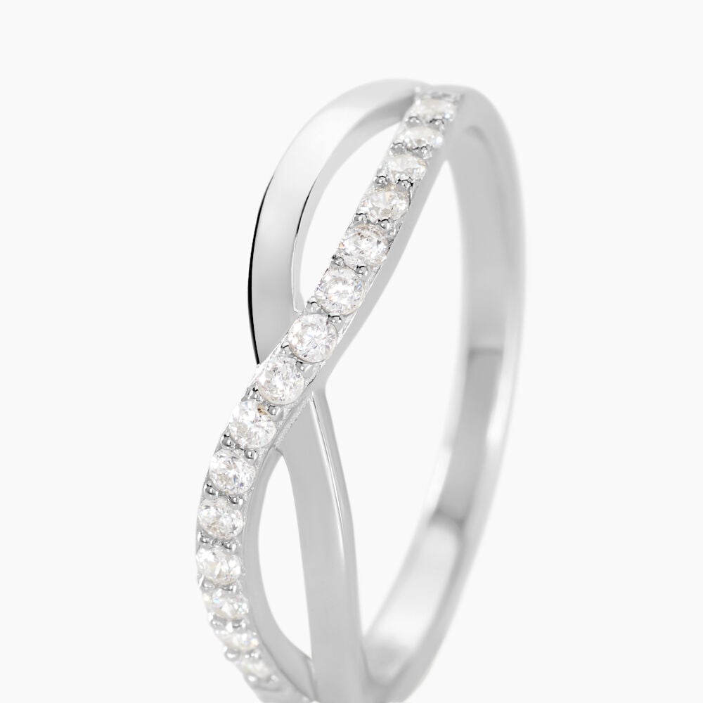 Bague Kassandre Argent Blanc Oxyde De Zirconium - Bijoux fantaisie Femme | Marc Orian