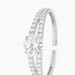 Bague Fina Or Blanc Oxyde De Zirconium - Solitaires Femme | Marc Orian
