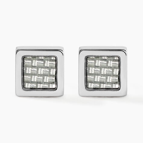 Boucles D'oreilles Puces Phebus Him Acier Argent&eacute; - Puces Homme | Marc Orian