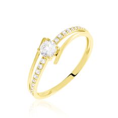 Bague Or Jaune Daoud Oxyde De Zirconium - Bagues Solitaire Femme | Marc Orian