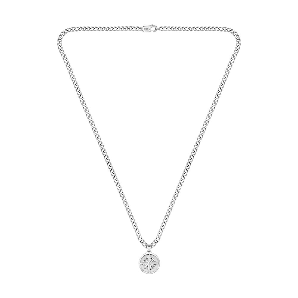 Collier Boss North Acier Blanc - Colliers Homme | Marc Orian