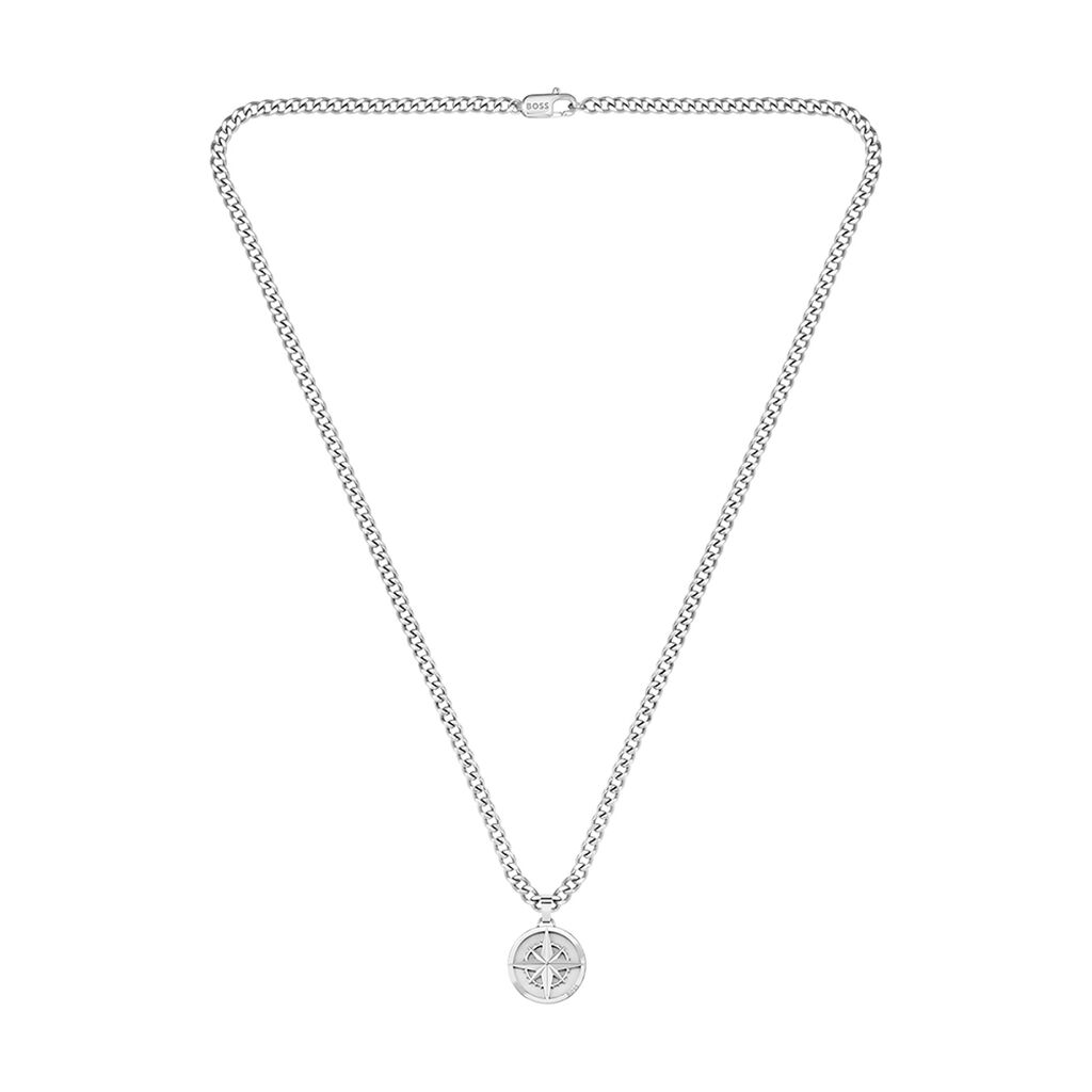 Collier Boss North Acier Blanc - Colliers Homme | Marc Orian