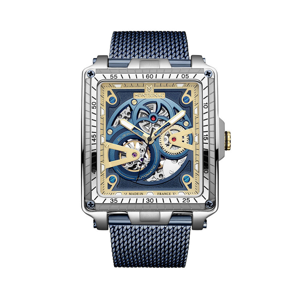 Montre Montignac Square Bleu - Montres &eacute;tanches Homme | Marc Orian