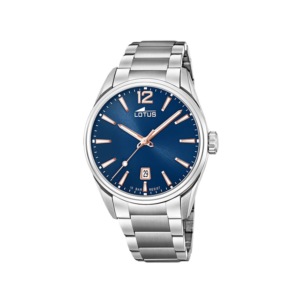 Montre Lotus Minimalist Bleu - Montres étanches Homme | Marc Orian