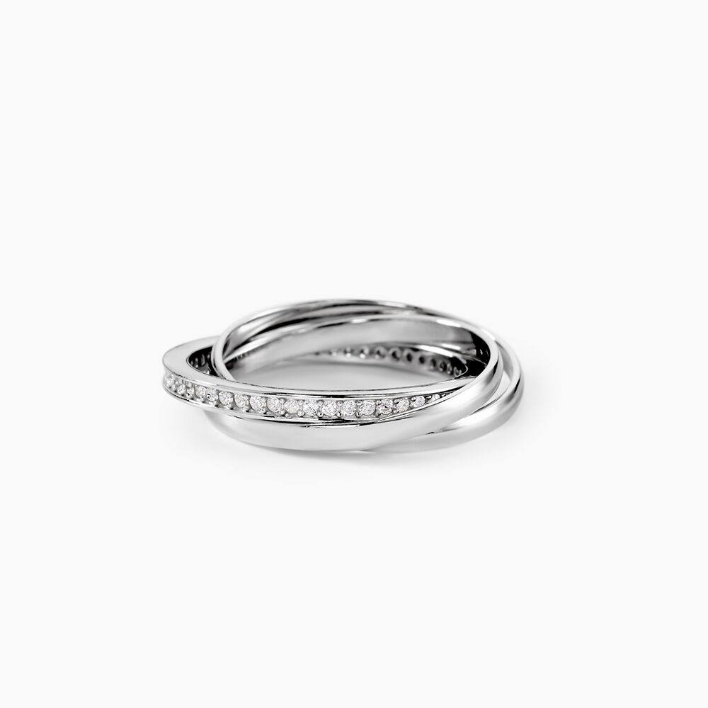 Bague Tahti Argent Blanc Oxyde De Zirconium - Bijoux fantaisie Femme | Marc Orian