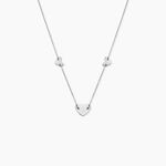 Collier Hearten Argent Blanc - Colliers fantaisie Femme | Marc Orian