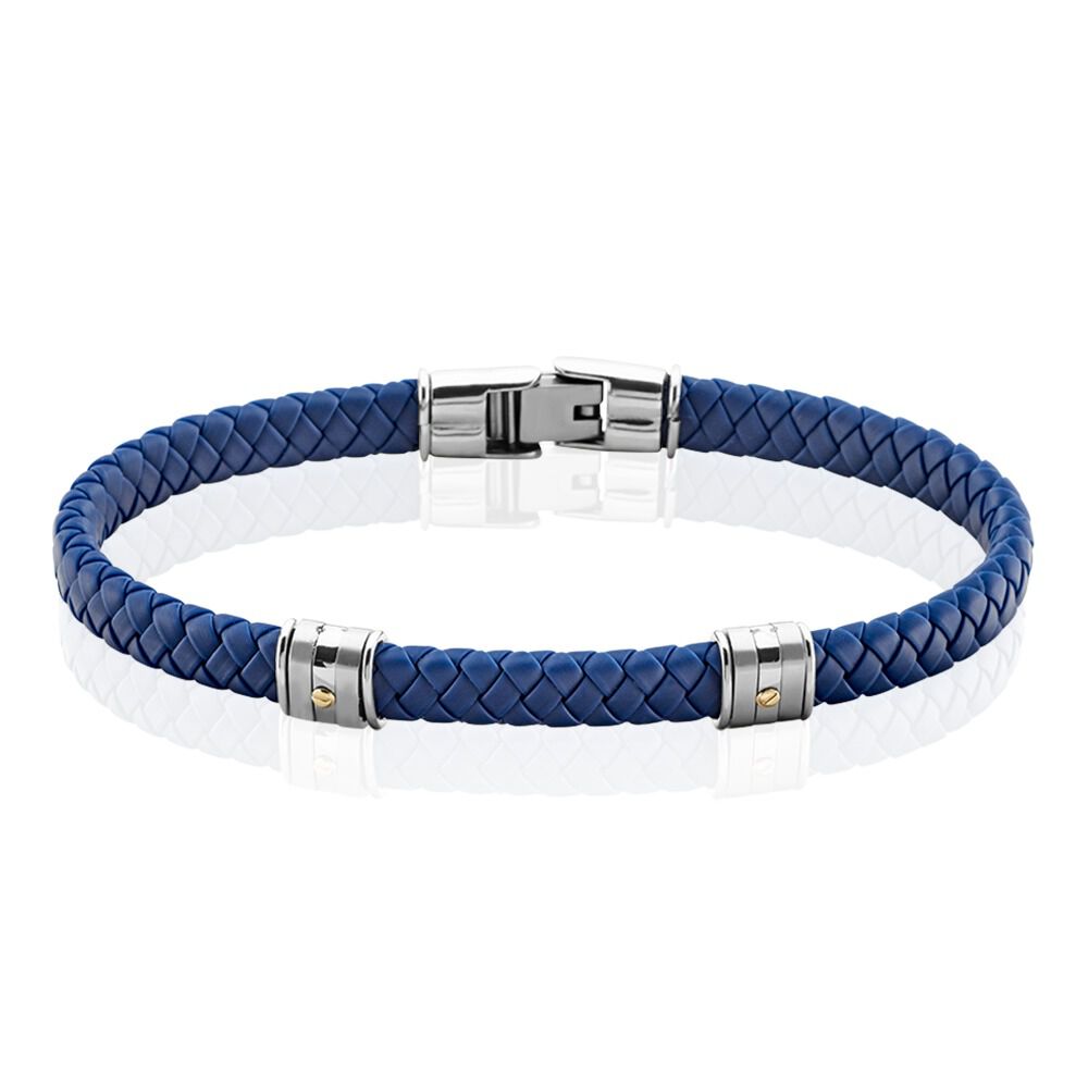 Bracelet Jourdan Selimata Acier Bicolore - Bracelets Tressés Homme | Marc Orian