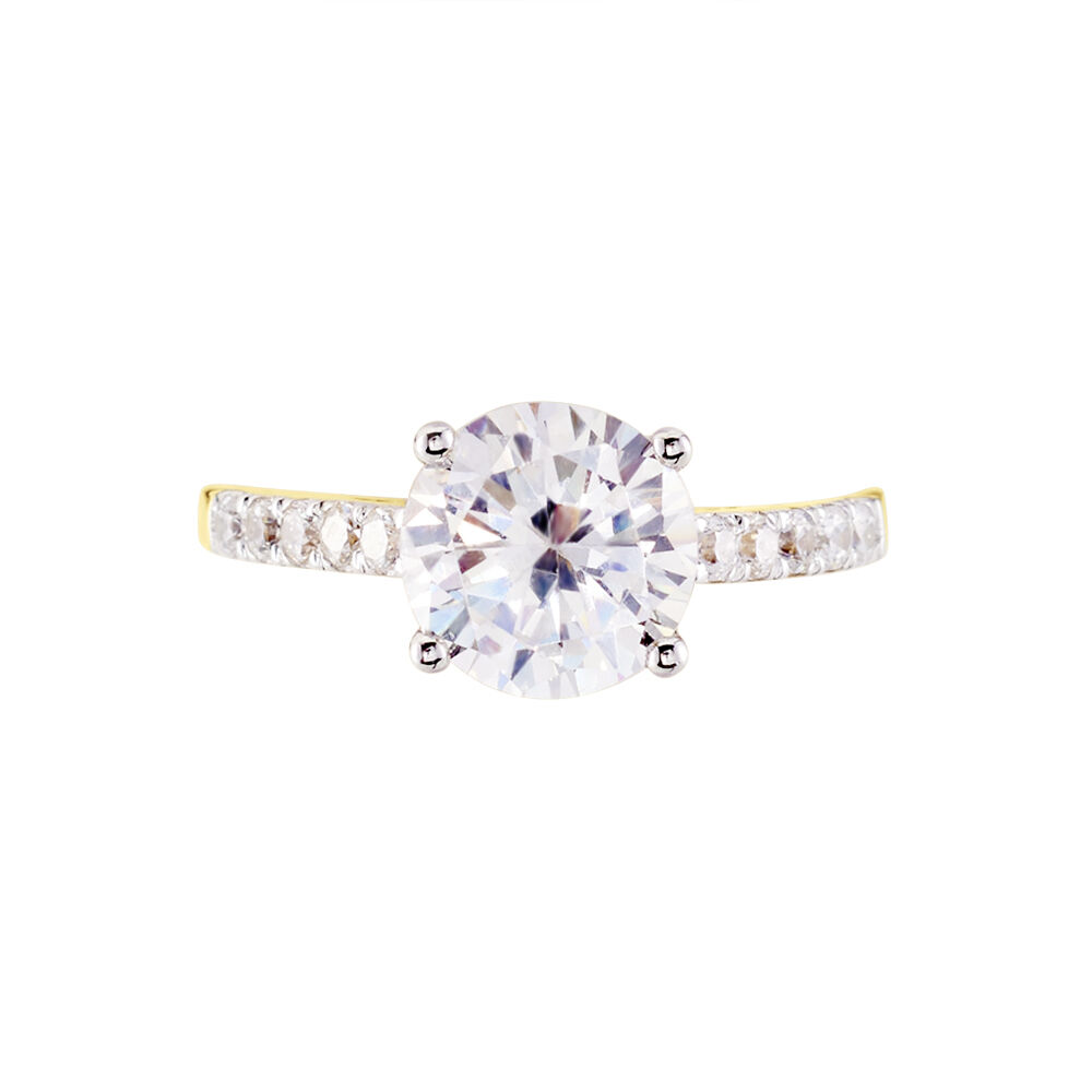 Solitaire Terese Or Jaune Oxyde De Zirconium - Solitaires Femme | Marc Orian
