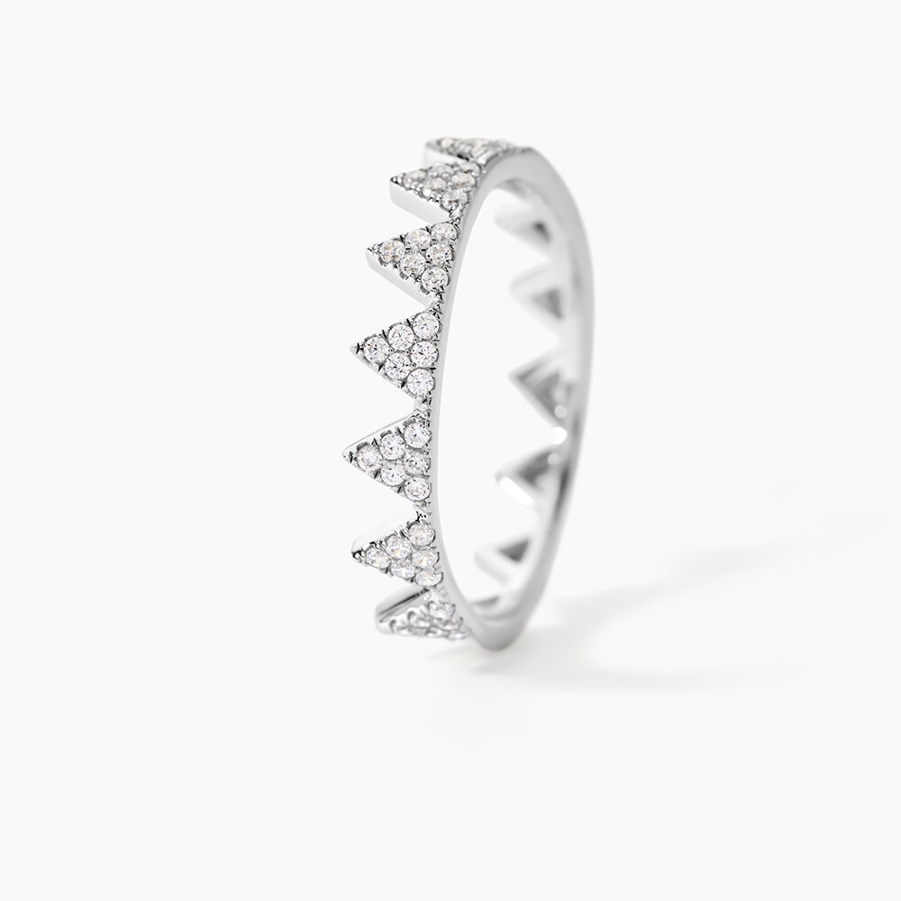 Bague Doria Argent Blanc Oxyde De Zirconium - Bijoux fantaisie Femme | Marc Orian