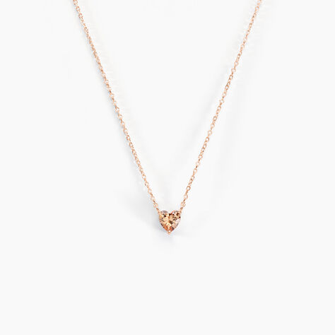 Collier Kelvyn Argent Rose Oxyde De Zirconium - Colliers avec pierres Femme | Marc Orian
