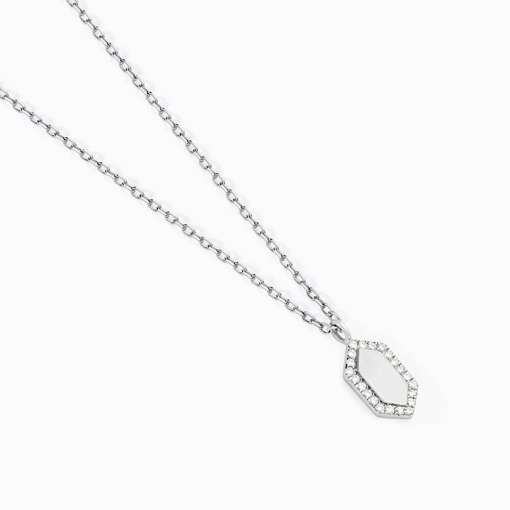 Collier Stellie Argent Blanc Oxyde De Zirconium - Nouveautés Femme | Marc Orian