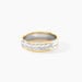 Alliance Epi Fantaisie Ruban Plat Or Bicolore - Alliances duo Unisex | Marc Orian