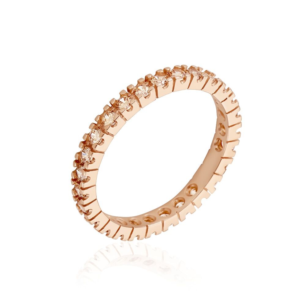Bague Rio Santa Teresa Argent Rose Oxyde De Zirconium - Bagues avec pierre Femme | Marc Orian
