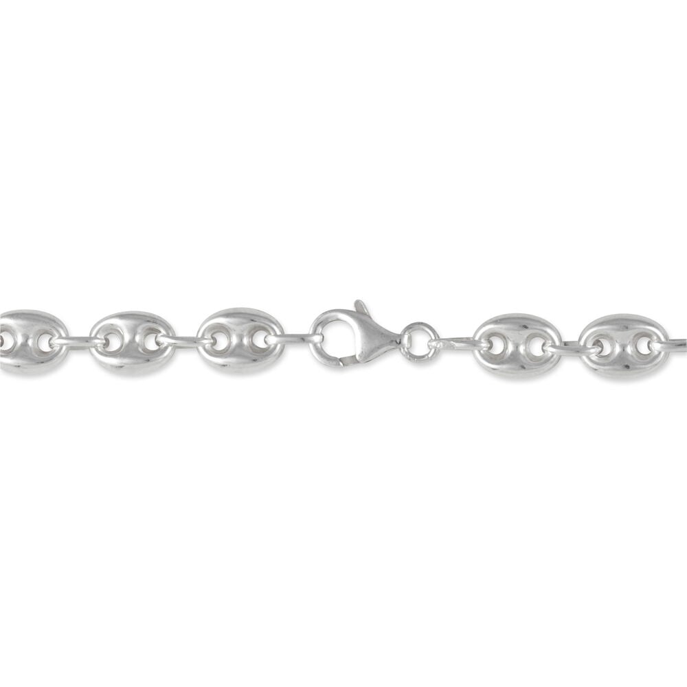 Collier Carrus Maille Grain De Cafe Argent Blanc - Chaines Homme | Marc Orian