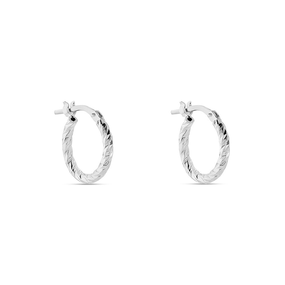 Créoles Djulia Argent Blanc - Créoles Femme | Marc Orian