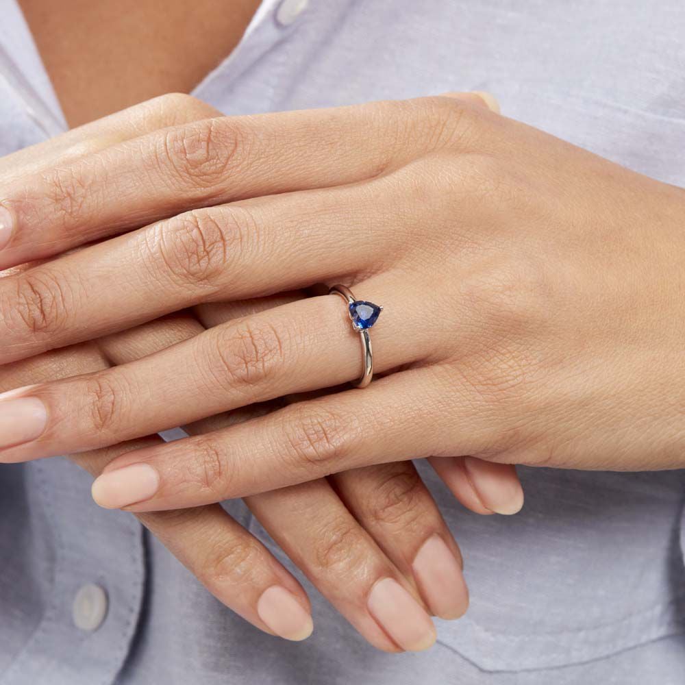 Bague Solitaire Kelvyn Argent Blanc Oxyde De Zirconium - Solitaires Femme | Marc Orian