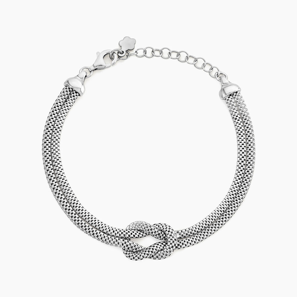 Bracelet Madison Argent Blanc - Bracelets fantaisie Femme | Marc Orian
