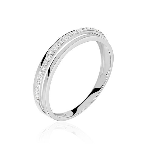 Bague Morrigan Or Blanc Oxyde De Zirconium - Bagues avec pierre Femme | Marc Orian