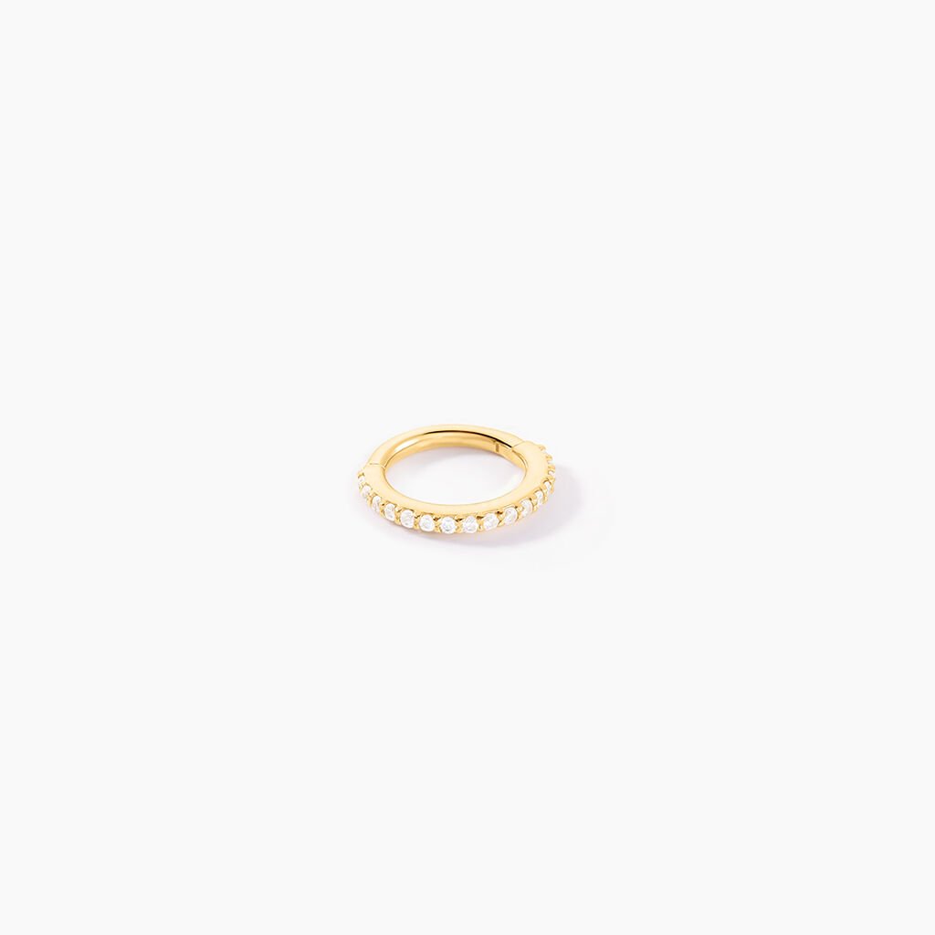 Piercing D'oreille Or Jaune Amaranthe Oxydes De Zirconium - Piercings Femme | Marc Orian