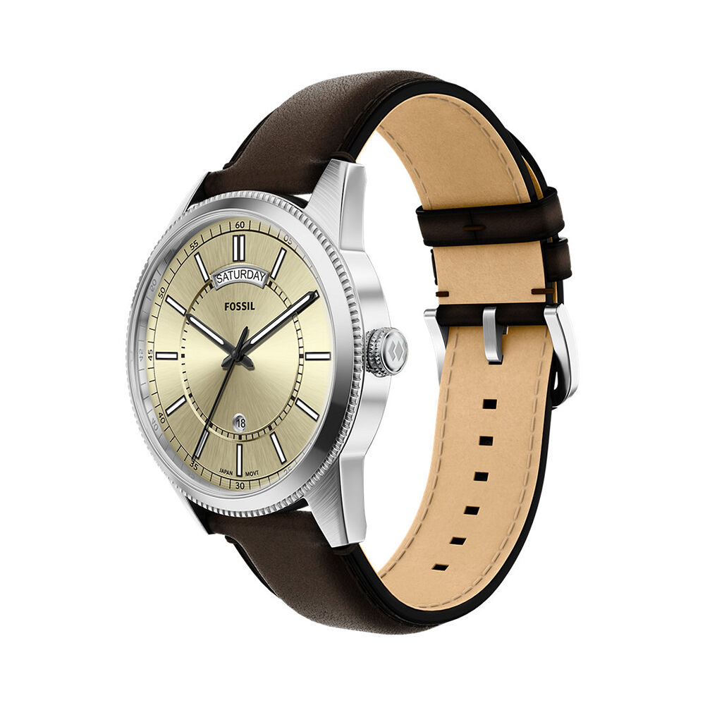 Montre Fossil Pearson Cr&egrave;me - Montres &eacute;tanches Homme | Marc Orian