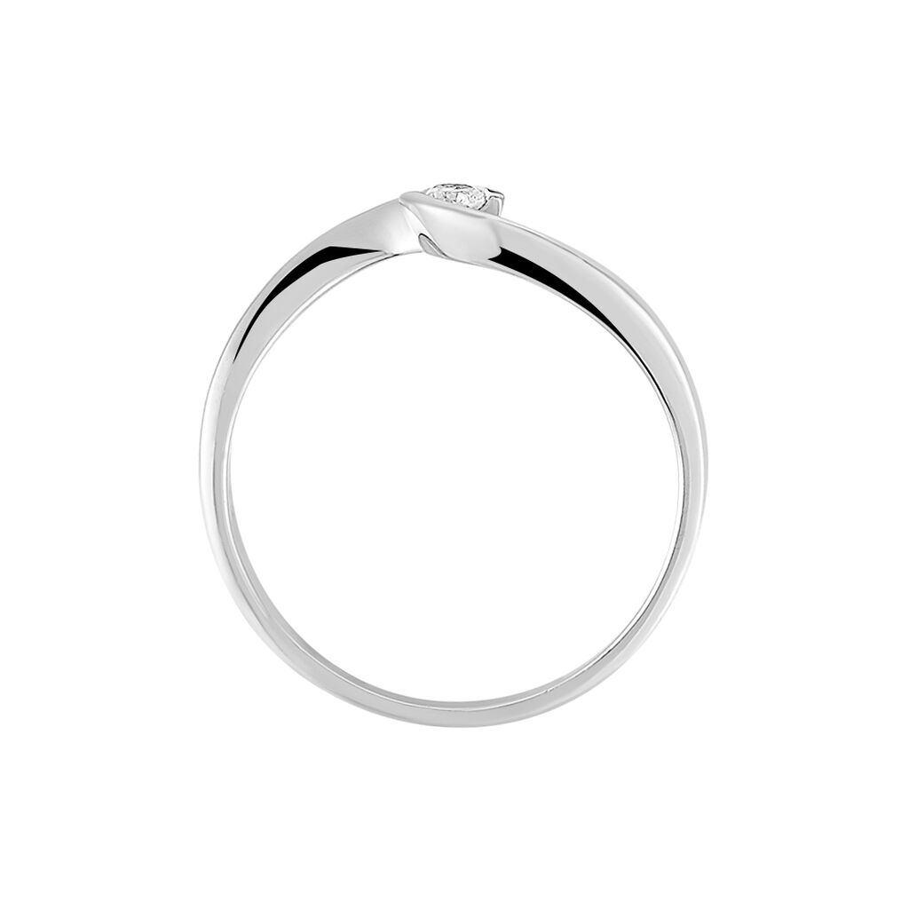 Bague Solitaire Vrille Or Blanc Diamant - Bagues Solitaire Femme | Marc Orian