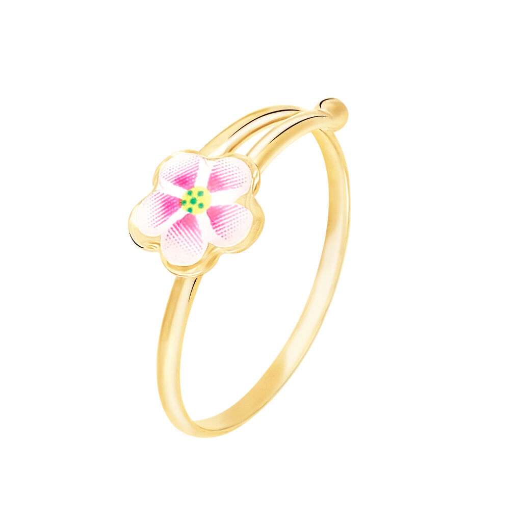 Bague Syna Fleur Or Jaune - Bagues ajustables Enfant | Marc Orian