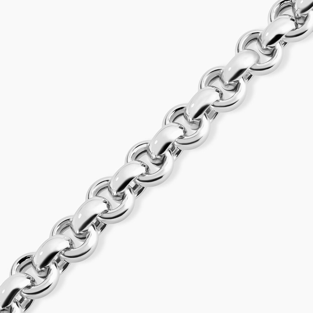 Bracelet Carola Maille Jaseron Argent Blanc - Bracelets mailles Femme | Marc Orian