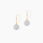 Boucles D'oreilles Pendantes Or Jaune Hepsibah Cristal - Pendantes Femme | Marc Orian