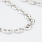 Collier Carrus Maille Grain De Cafe Argent Blanc - Chaines Homme | Marc Orian