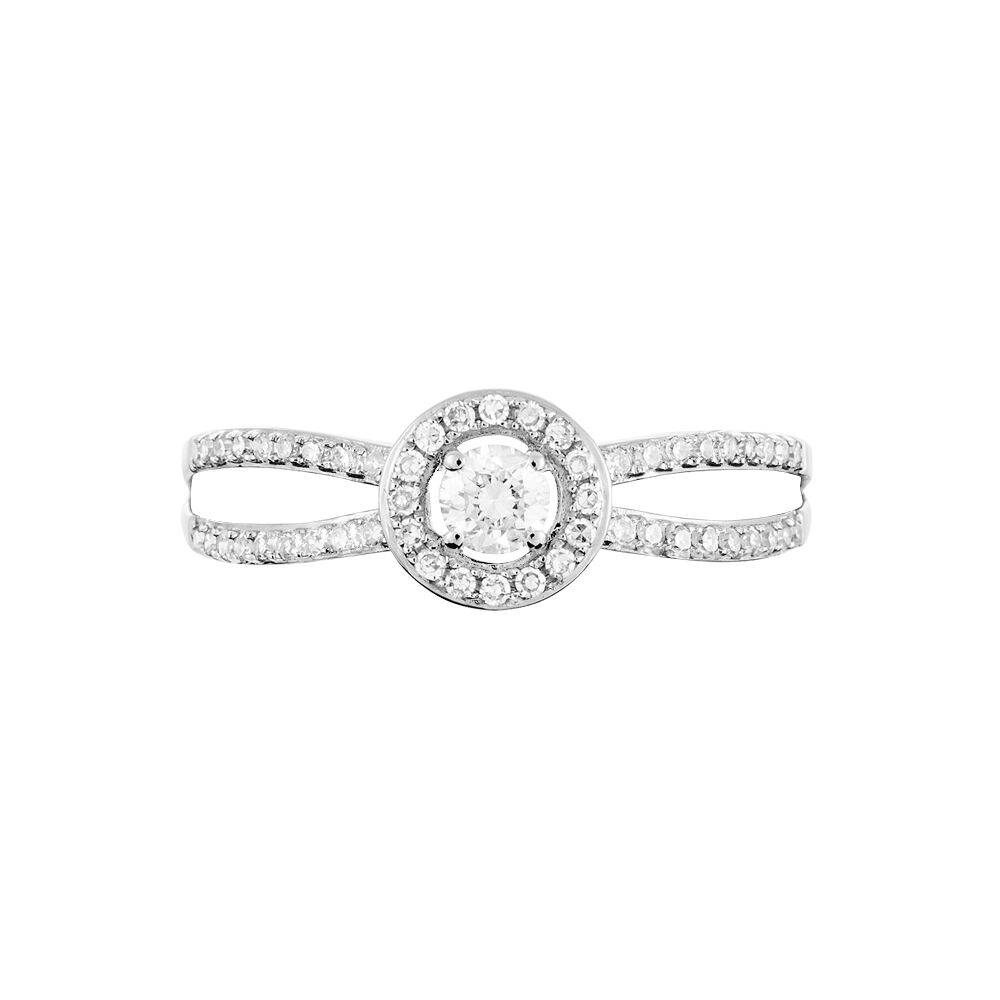 Bague Solitaire Cyranne Or Blanc Diamant - Solitaires Femme | Marc Orian