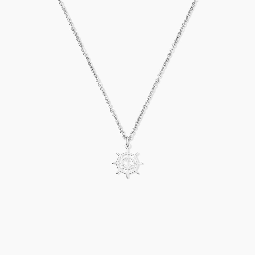 Collier Noe Argent Blanc - Colliers fantaisie Homme | Marc Orian