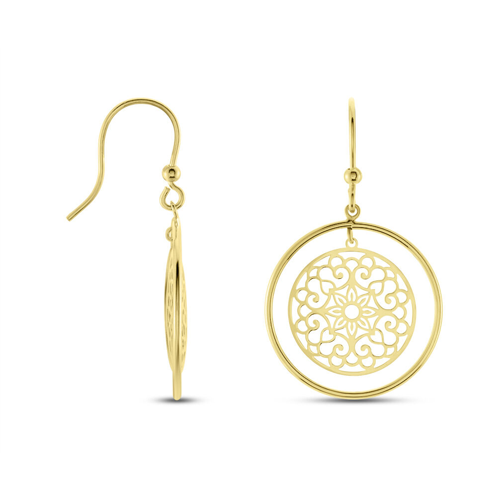 Boucles D'oreilles Serguiane Or Jaune - Pendantes Femme | Marc Orian