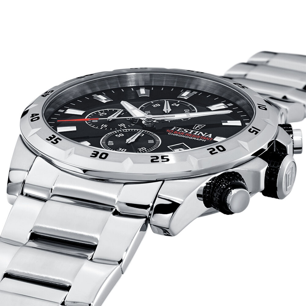 Montre Festina Timeless Chronograph Noir - Montres étanches Homme | Marc Orian