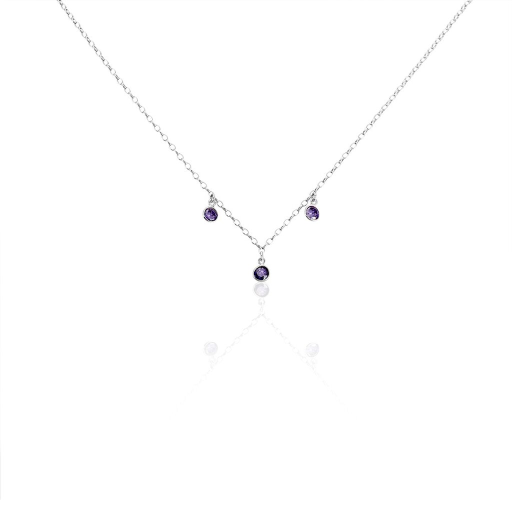 Collier Argent Blanc Muireall Oxydes De Zirconium - Colliers avec pierres Femme | Marc Orian