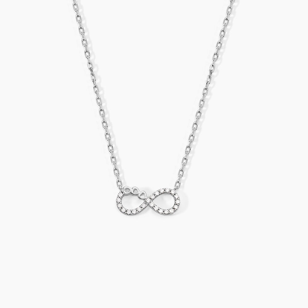 Collier Liviane Argent Blanc Oxyde De Zirconium - Colliers avec pierres Femme | Marc Orian