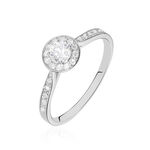 Bague Albane Or Blanc Diamant - Solitaires Femme | Marc Orian