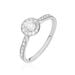 Bague Albane Or Blanc Diamant - Solitaires Femme | Marc Orian