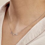 Collier Bartoumieu Argent Blanc Oxyde De Zirconium - Colliers avec pierres Femme | Marc Orian