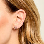 Boucles D'Oreilles Puces Kazuki Argent Blanc Oxyde De Zirconium - Puces Femme | Marc Orian