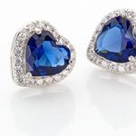 Boucles D'oreilles Puces Argent Blanc Sphinx Pierre - Puces Femme | Marc Orian