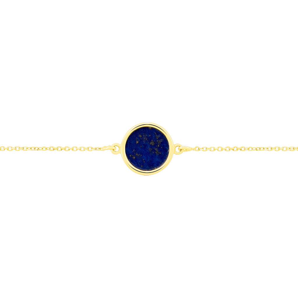 Bracelet Florica Or Jaune Lapis Lazuli - Bracelets chaînes Femme | Marc Orian
