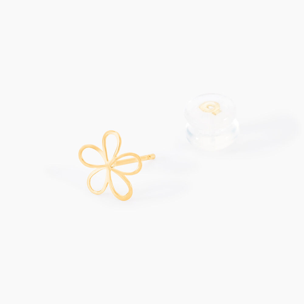 Boucles D'oreilles Puces Fri&eth;rika Or Jaune - Puces Famille | Marc Orian