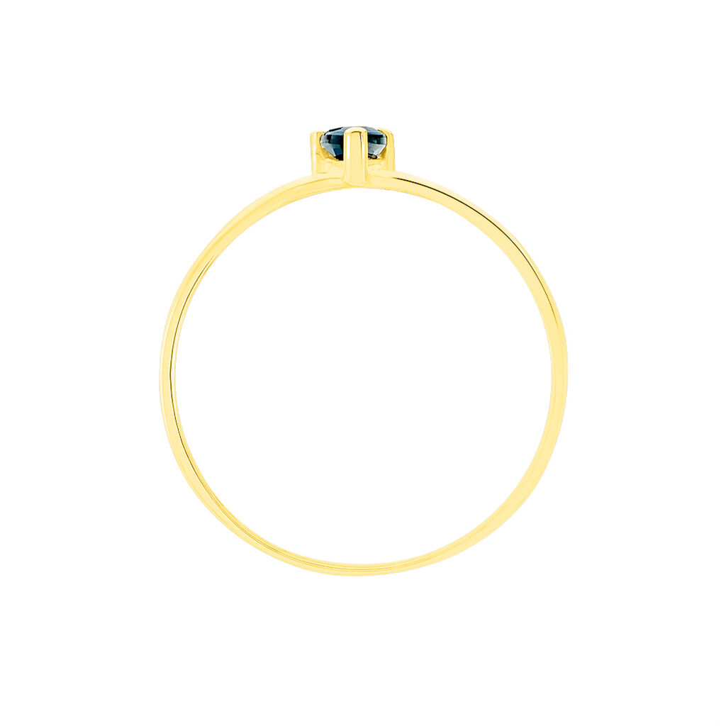 Bague Solitaire Goutte Or Jaune Saphir - Bagues Solitaire Femme | Marc Orian