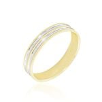 Alliance Aharon Or Bicolore - Alliances duo Unisex | Marc Orian