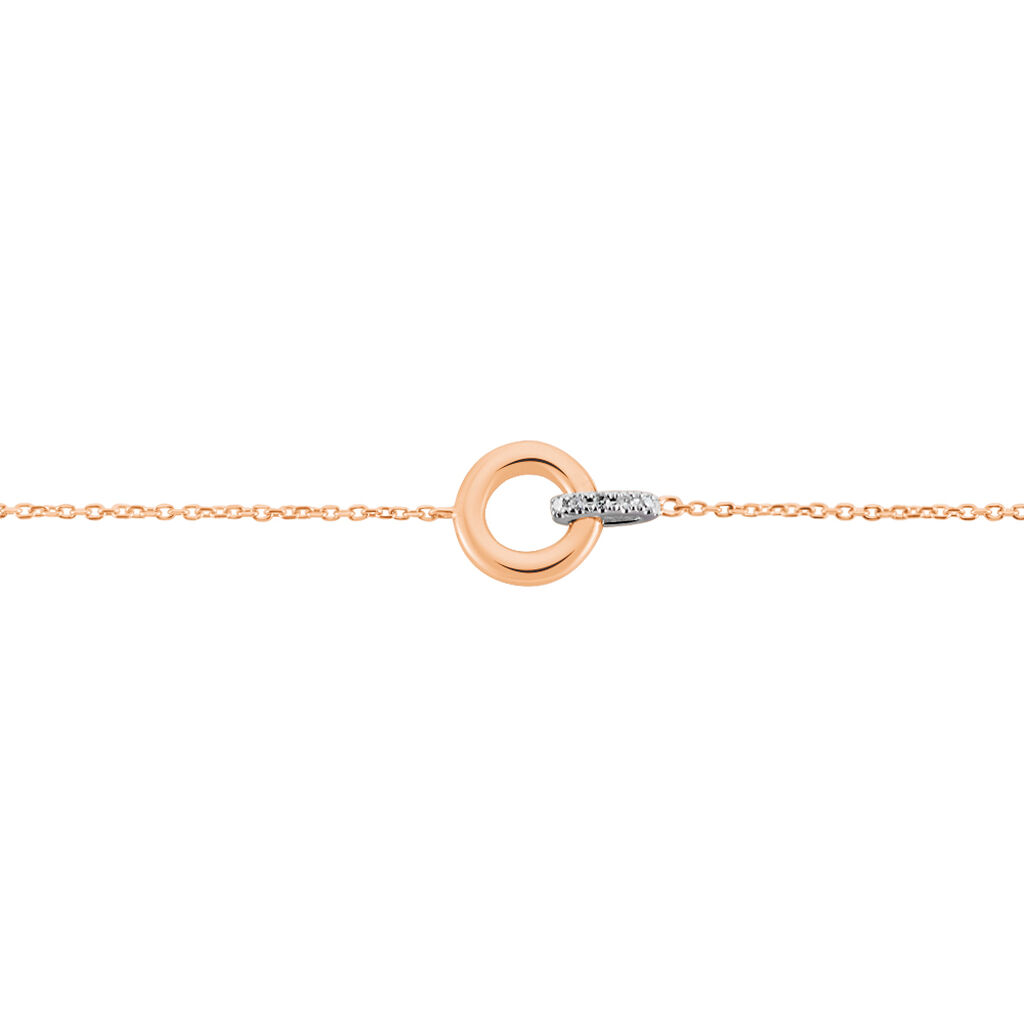 Bracelet Melynda Or Rose Diamant - Bracelets chaînes Femme | Marc Orian