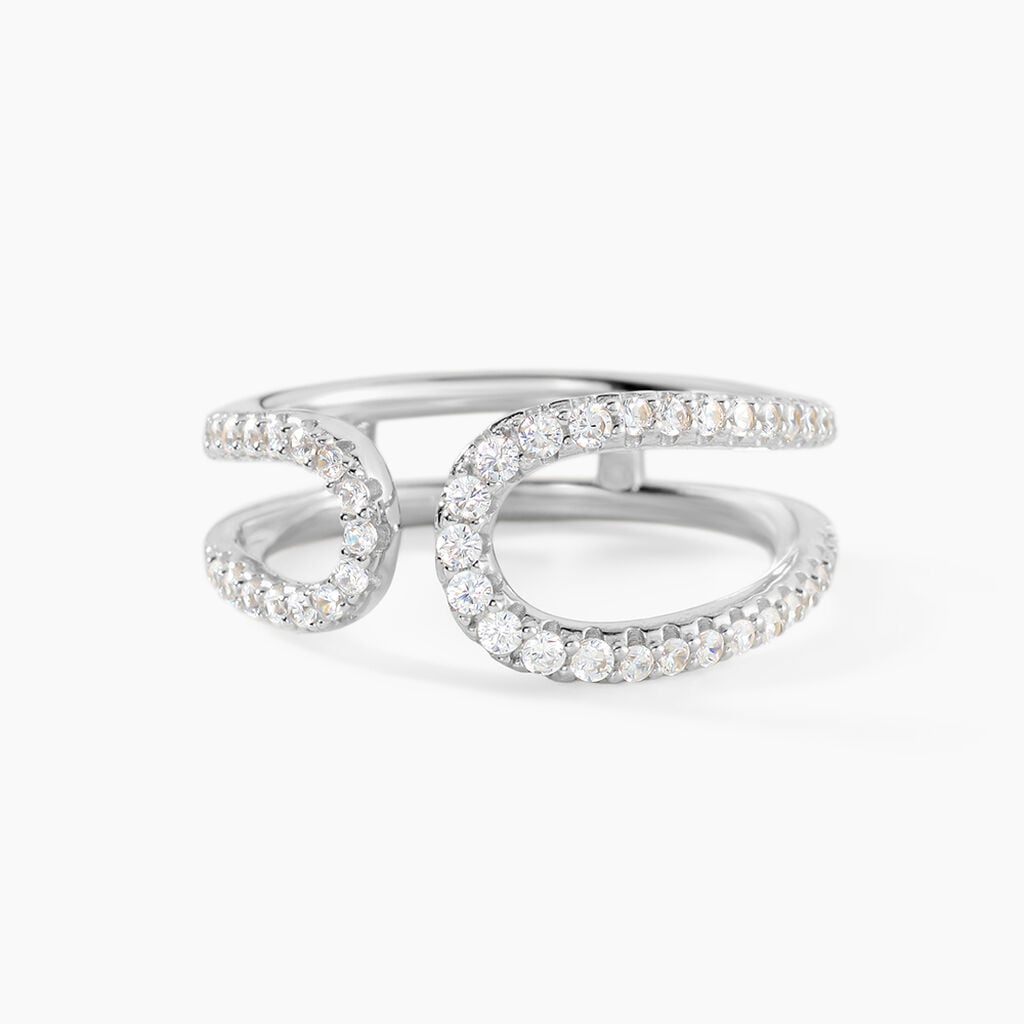 Bague Livie Argent Blanc Oxyde De Zirconium - Bagues avec pierre Femme | Marc Orian