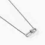 Collier Olimpia Argent Blanc Diamant Synth&eacute;tique - Colliers avec pierres Femme | Marc Orian