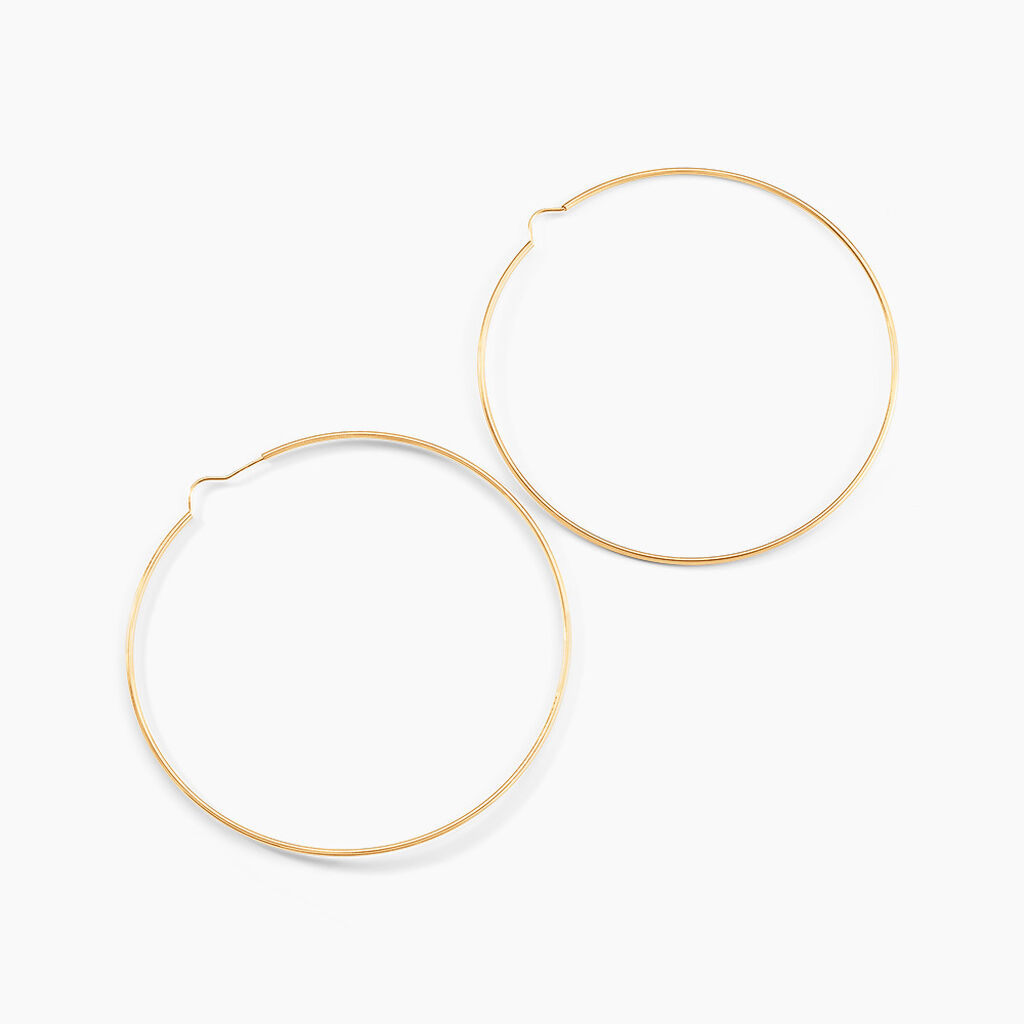 Créoles Dominae Or Jaune - Grosses créoles Femme | Marc Orian