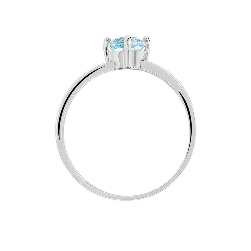 Bague Mahina Or Blanc Topaze - Bagues pierres fines Femme | Marc Orian