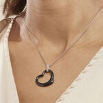 Collier Pam Argent Blanc C&eacute;ramique Et Oxyde De Zirconium - Colliers avec pierres Femme | Marc Orian